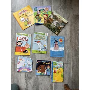Set Lot of 9 Books Kids Kindergarten Pre School Learning To Read Storytime Easy